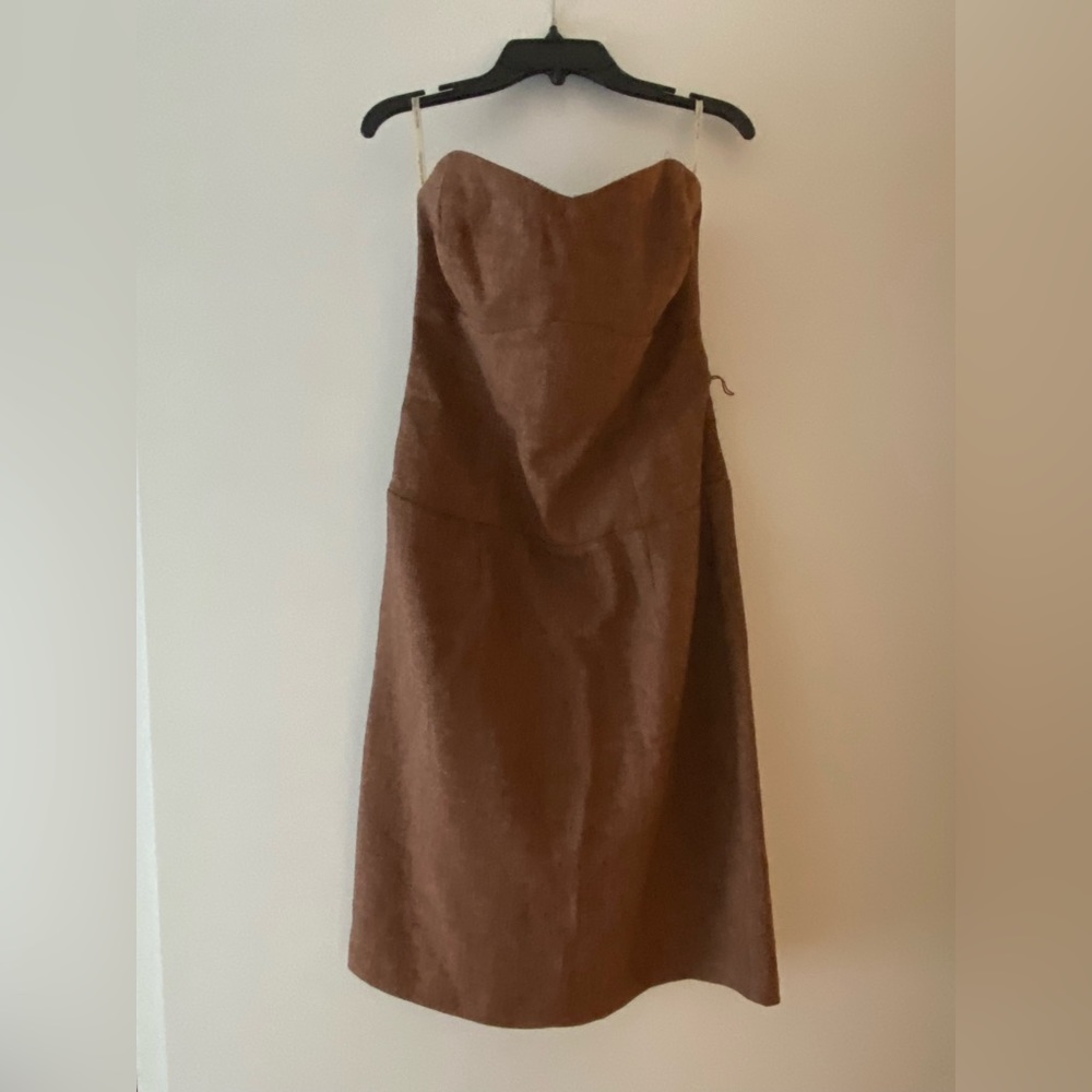 Anthropologie Tweed Strapless Shift Dress